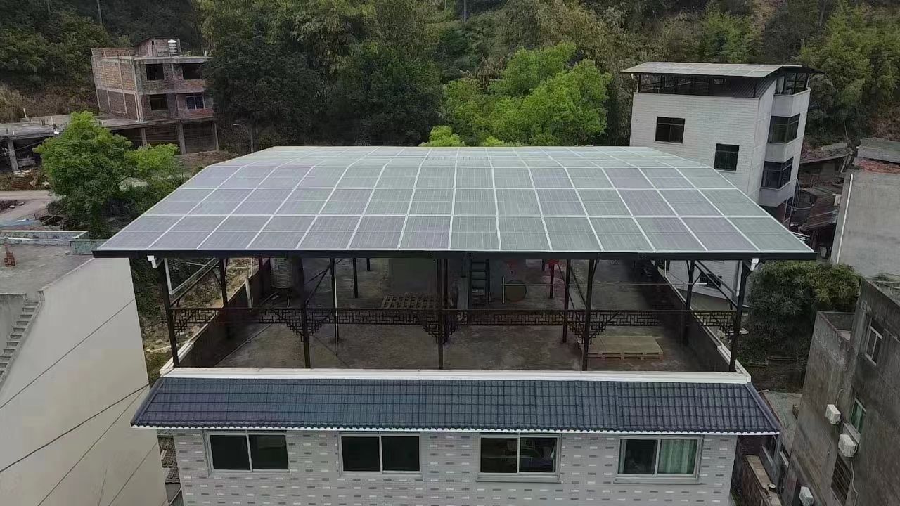 安陆15kw+10kwh自建别墅家庭光伏储能系统